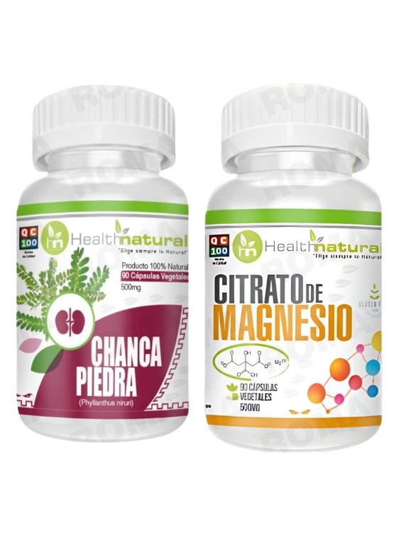 CHANCA PIEDRA HEALTHNATURAL + CITRATO DE MAGNESIO HEALTHNATURAL 500MG - 1