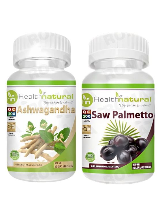 ASHWAGANDHA HEALTHNATURAL 500MG + SAW PALMETTO HEALTHNATURAL 500MG - 1