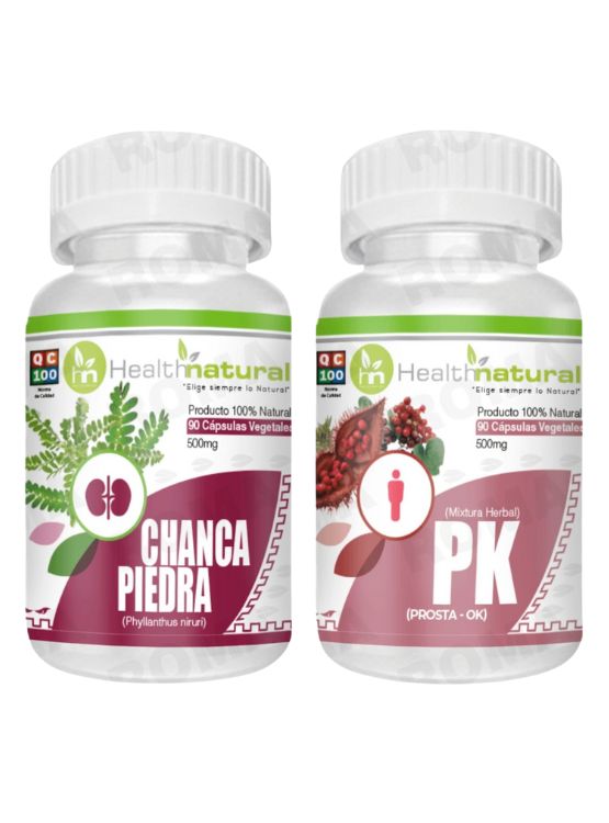 CHANCA PIEDRA HEALTHNATURAL 500MG + PK(PROSTA-OK) HEALTHNATURAL 500MG - 1