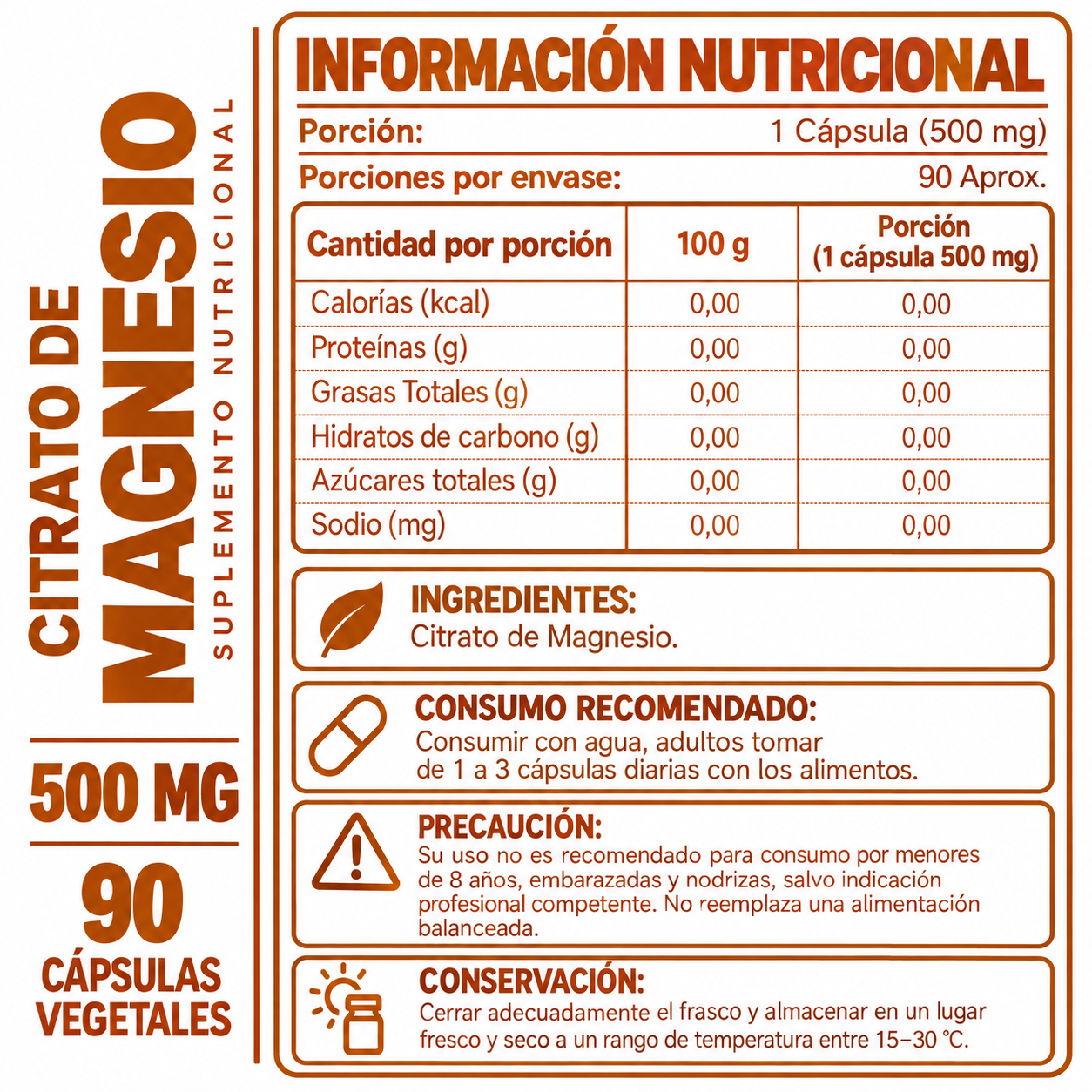 AGUAJE HEALTHNATURAL 500MG + CITRATO DE MAGNESIO HEALTHNATURAL 500MG - 3