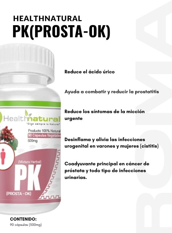 AGUAJE HEALTHNATURAL 500MG + PK(PROSTA-OK) HEALTHNATURAL 500MG - 3