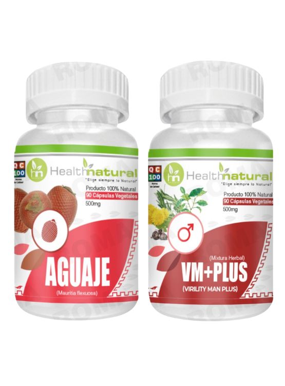 AGUAJE HEALTHNATURAL 500MG + VM+(VIRILITY MAN PLUS) 500MG - 1