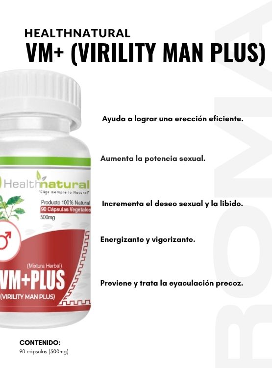 AGUAJE HEALTHNATURAL 500MG + VM+(VIRILITY MAN PLUS) 500MG - 3
