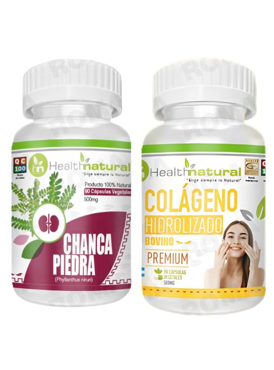 CHANCA PIEDRA HEALTHNATURAL + COLÁGENO HIDROLIZADO HEALTHNATURAL 500MG - 1