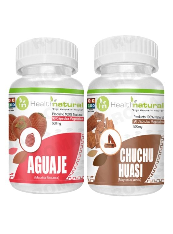 AGUAJE HEALTHNATURAL 500MG + CHUCHUHUASI HEALTHNATURAL 500MG - 1