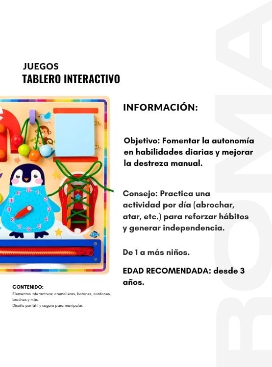 TABLERO INTERACTIVO - JUEGO DIDÁTICO - 2