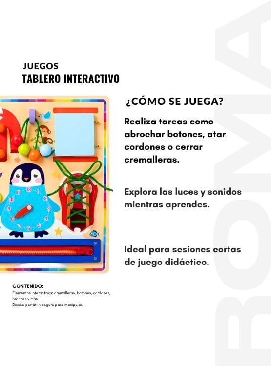 TABLERO INTERACTIVO - JUEGO DIDÁTICO - 3