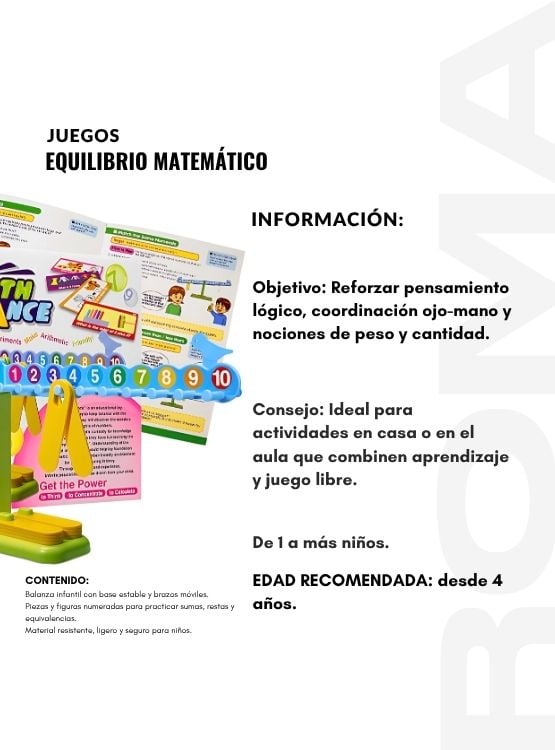 EQUILIBRIO MATEMÁTICO - JUEGO DIDÁTICO - 2