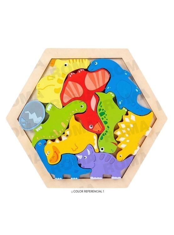 ROMPECABEZAS HEXAGONAL - JUEGO DIDÁTICO - 1