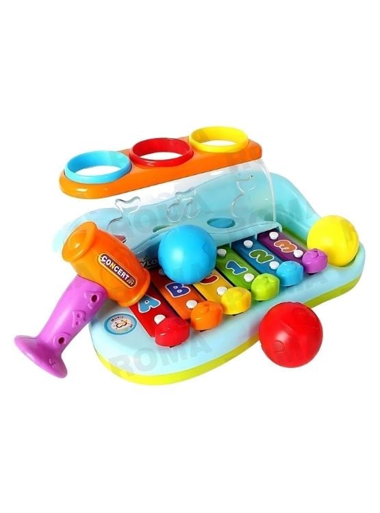 XILÓFONO CON NÚMEROS Y LETRAS HOLA - JUEGO DIDÁTICO - 1