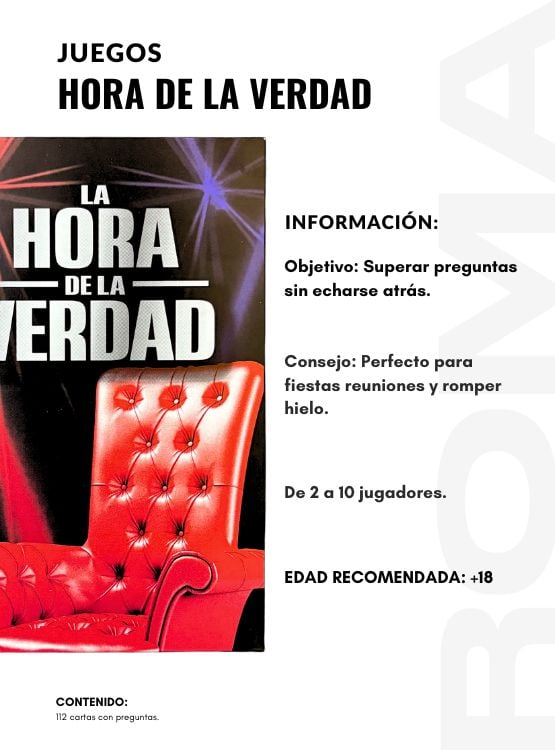 PACK 2 HORA DE LA VERDAD – JUEGO DE CARTAS - 2