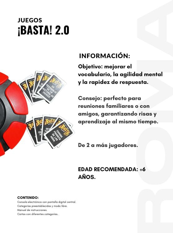 PACK 2 BASTA ELECTRÓNICO 2.0 - JUEGO DE MESA - 2