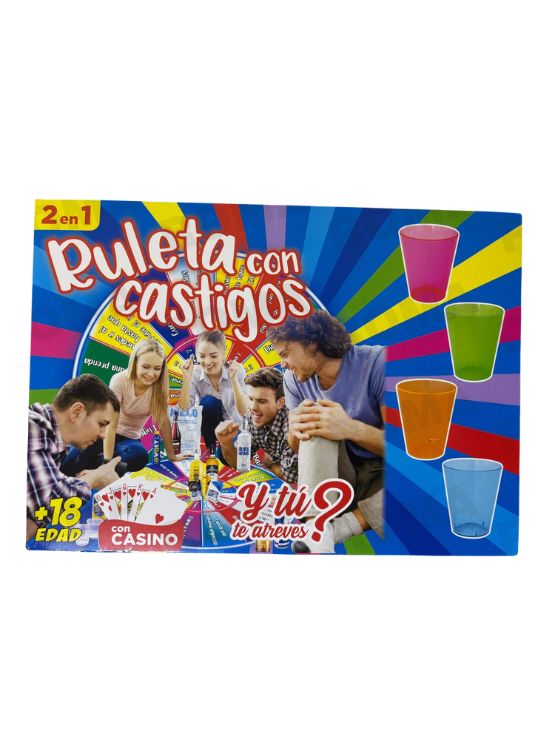 RULETA DE CASTIGOS 2 EN 1 – JUEGO DE MESA - 1