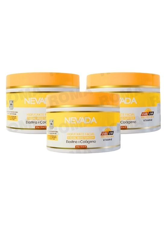 PACK 3 CREMA FACIAL ELASTINA Y COLÁGENO 283G NEVADA - 1