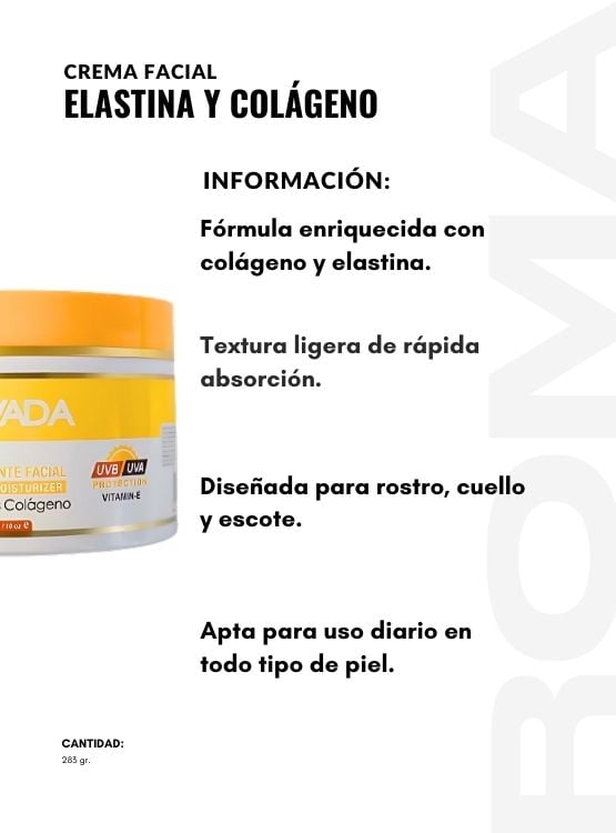 PACK 2 CREMA FACIAL ELASTINA Y COLÁGENO 283G NEVADA - 2