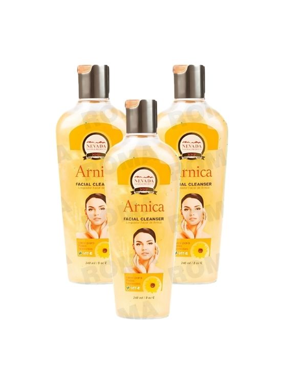 PACK 3 GEL LIMPIADOR FACIAL ÁRNICA 240ML NEVADA - 1