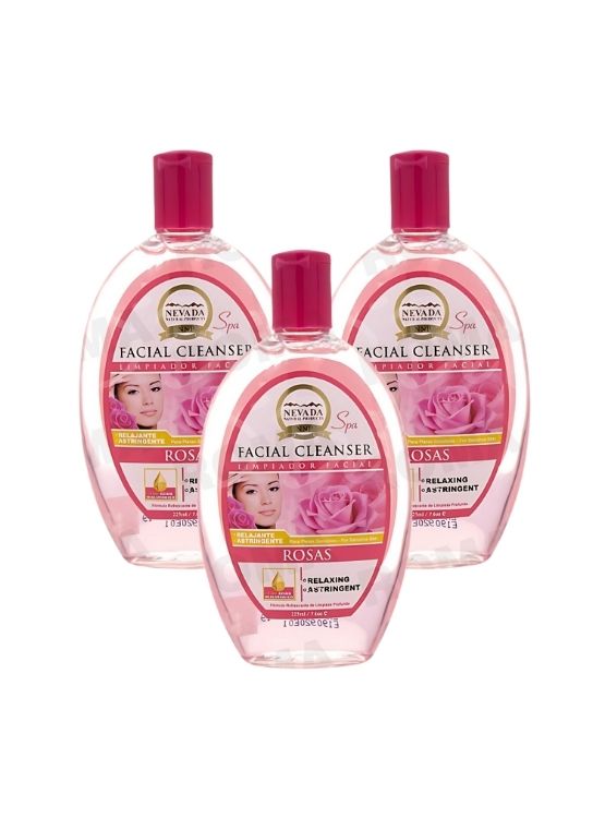 PACK 3 LIMPIADOR FACIAL DE ROSAS 225ML NEVADA - 1