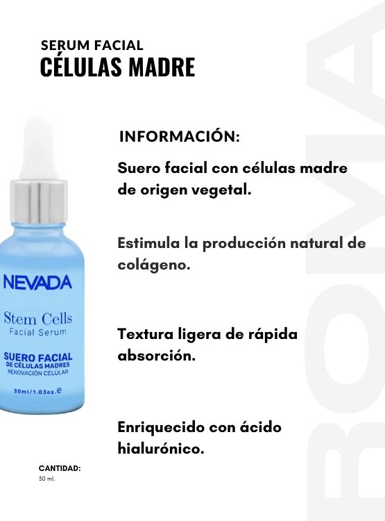 SERUM FACIAL CÉLULAS MADRE 30ML NEVADA - 2