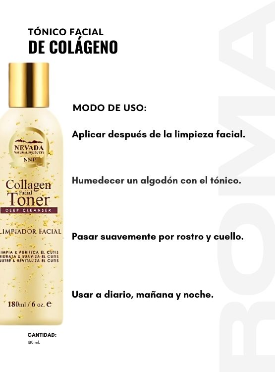 PACK 2 TÓNICO FACIAL DE COLÁGENO 180ML NEVADA - 3