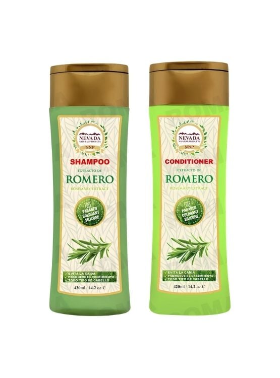 PACK SHAMPOO + ACONDICIONADOR DE EXTRACTO DE ROMERO 420ML NEVADA - 1