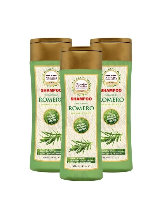 PACK 3 SHAMPOO DE EXTRACTO DE ROMERO 420ML NEVADA - 1