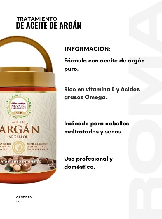 PACK 3 TRATAMIENTO DE ACEITE DE ARGÁN 1.2KG NEVADA - 2