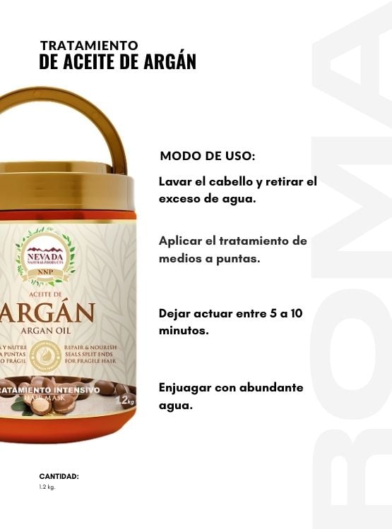 PACK 3 TRATAMIENTO DE ACEITE DE ARGÁN 1.2KG NEVADA - 3