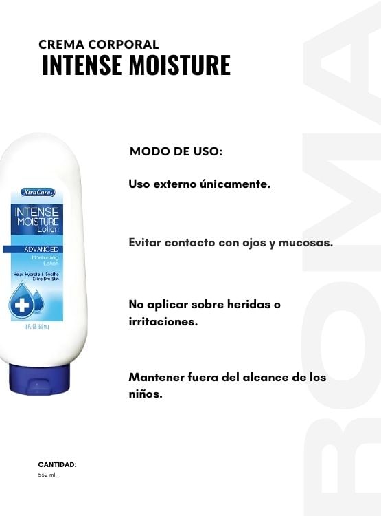 PACK 2 CREMA CORPORAL INTENSE MOISTURE 532ML XTRACARE - 3
