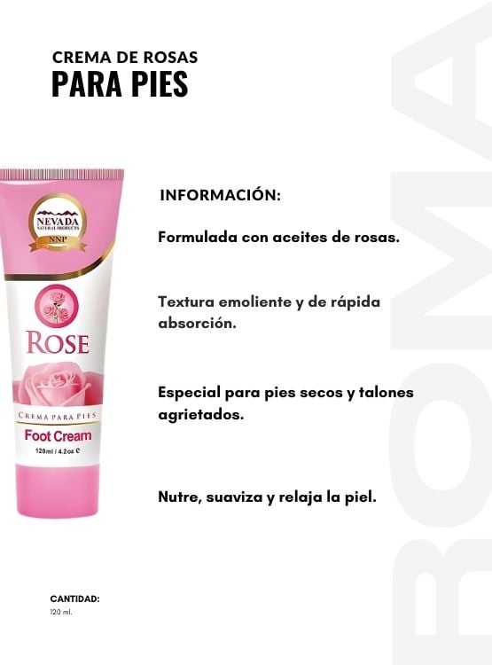 PACK 2 CREMA DE ROSAS PARA PIES 120ML NEVADA - 2