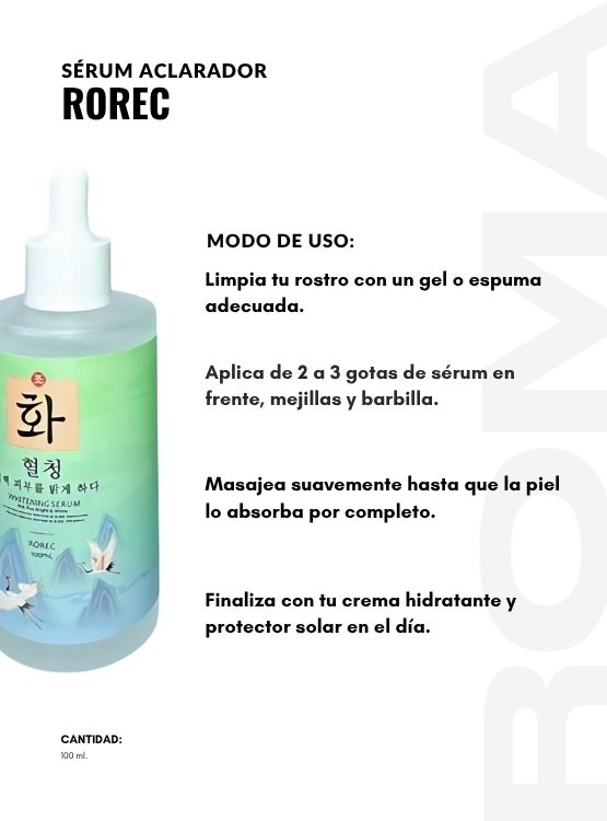 SÉRUM ACLARADOR ROREC 100ML - 3