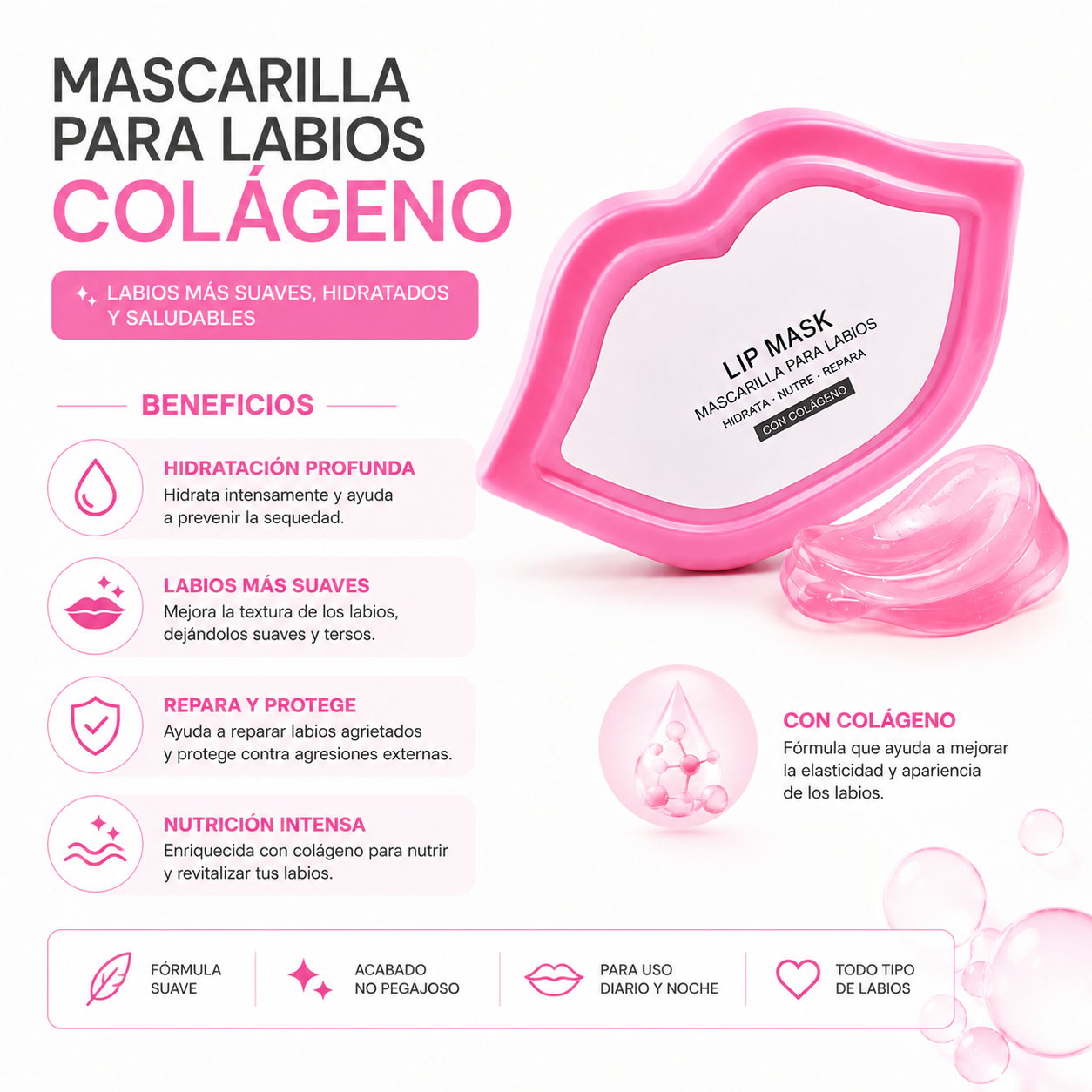 PARCHE PARA LABIOS COLÁGENO BIOAQUA - 2