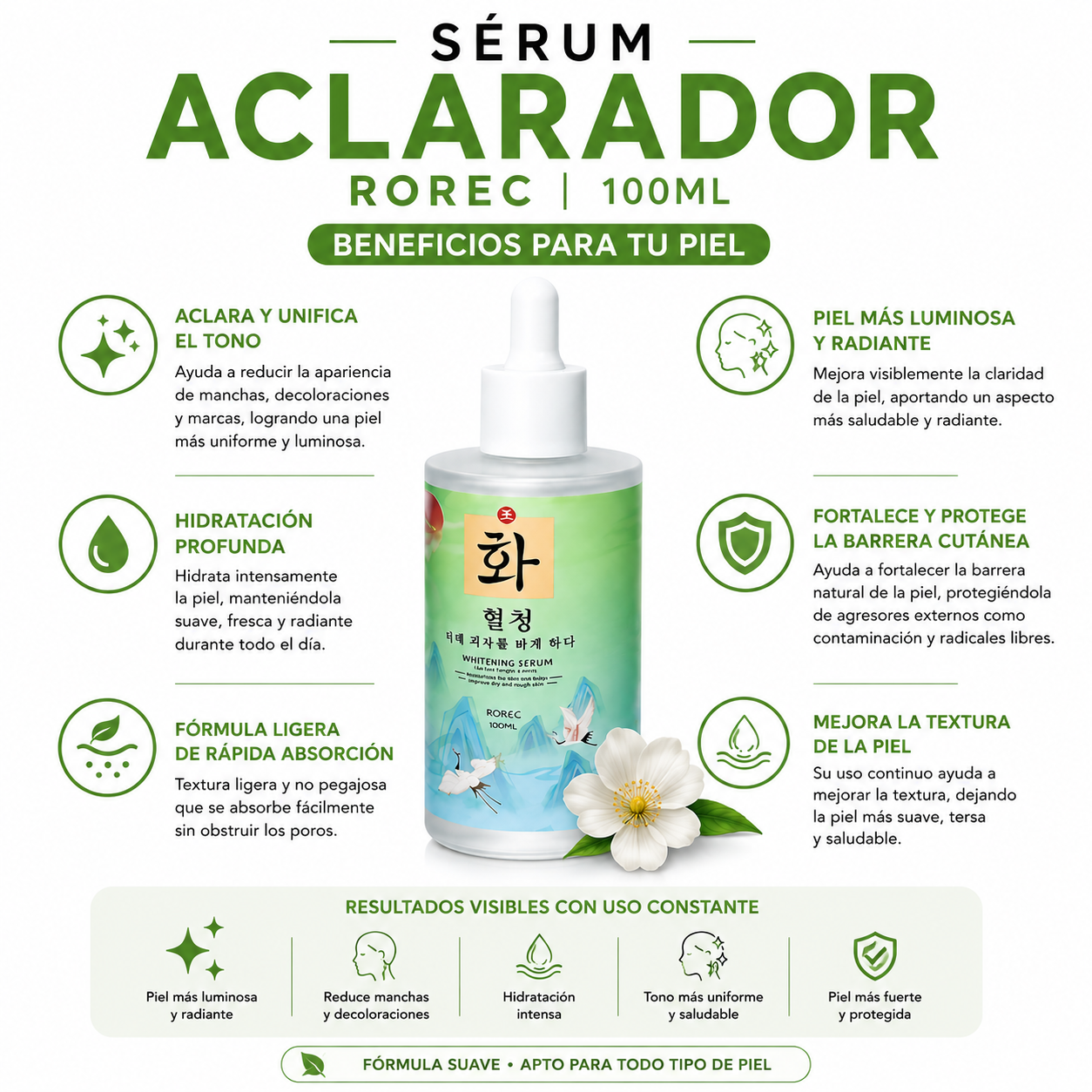 PACK 2 SÉRUM ACLARADOR ROREC 100ML - 2