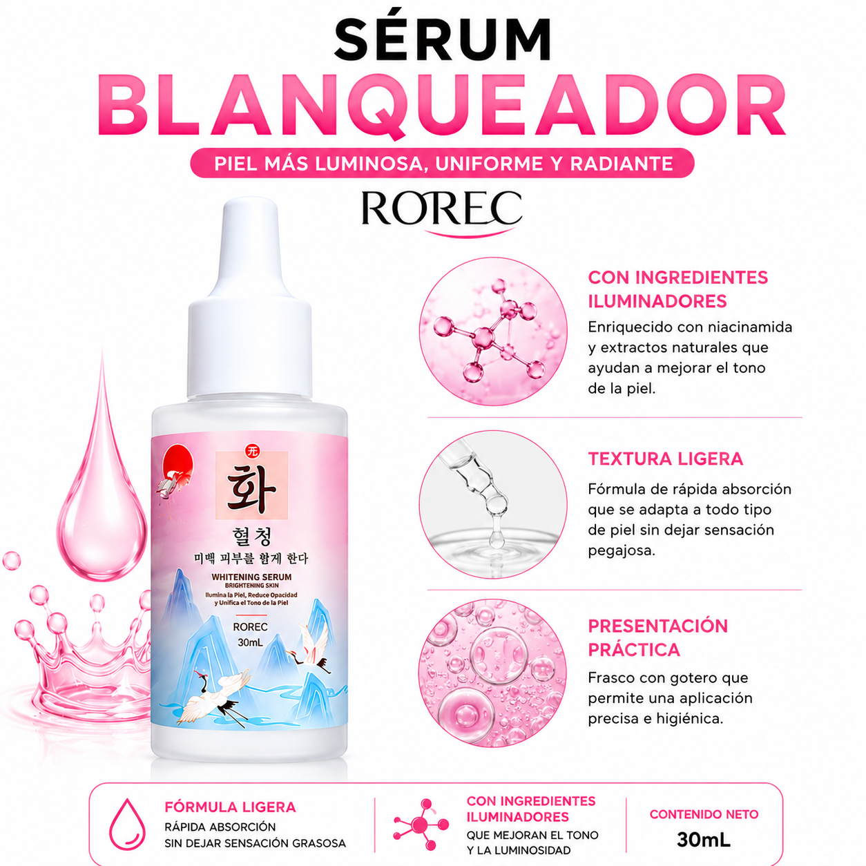 SÉRUM BLANQUEADOR ROREC 30ML - 1