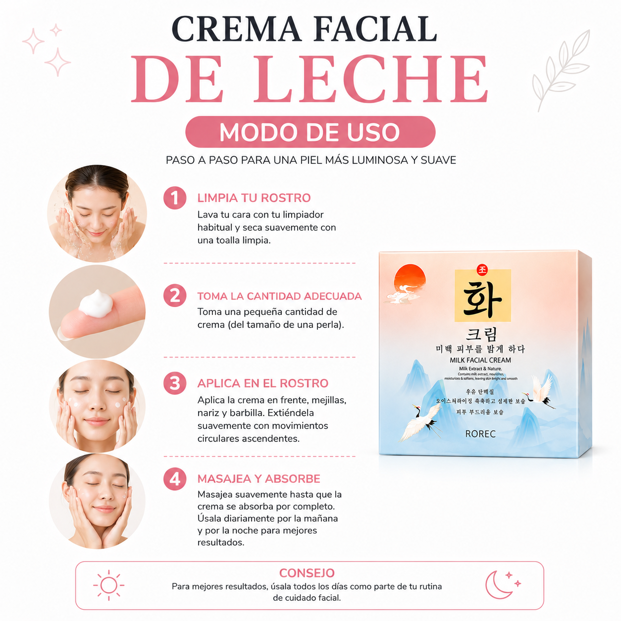 CREMA FACIAL DE LECHE 50G ROREC - 3