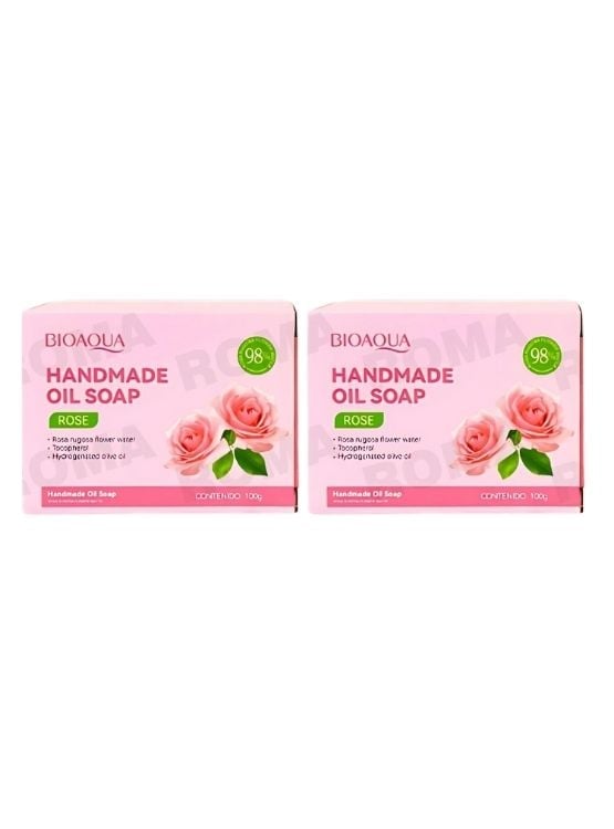PACK 2 JABÓN EN BARRA DE ROSAS BIOAQUA 100G - 1