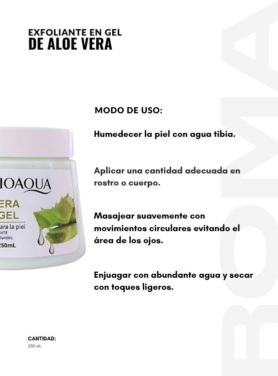 PACK 3 EXFOLIANTE EN GEL DE ALOE VERA 250ML BIOAQUA - 3