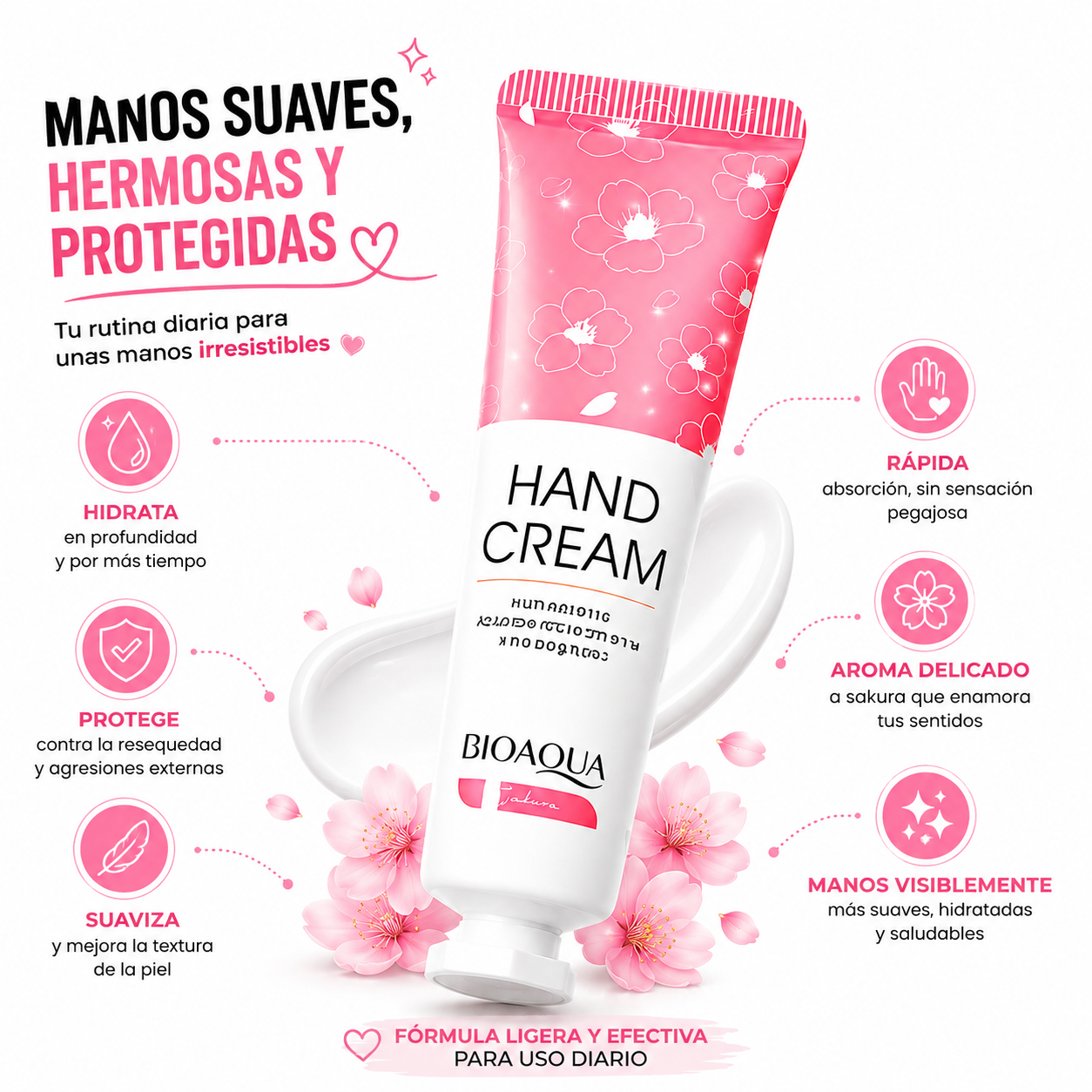 CREMA DE MANOS JAPAN SAKURA 30G BIOAQUA - 2