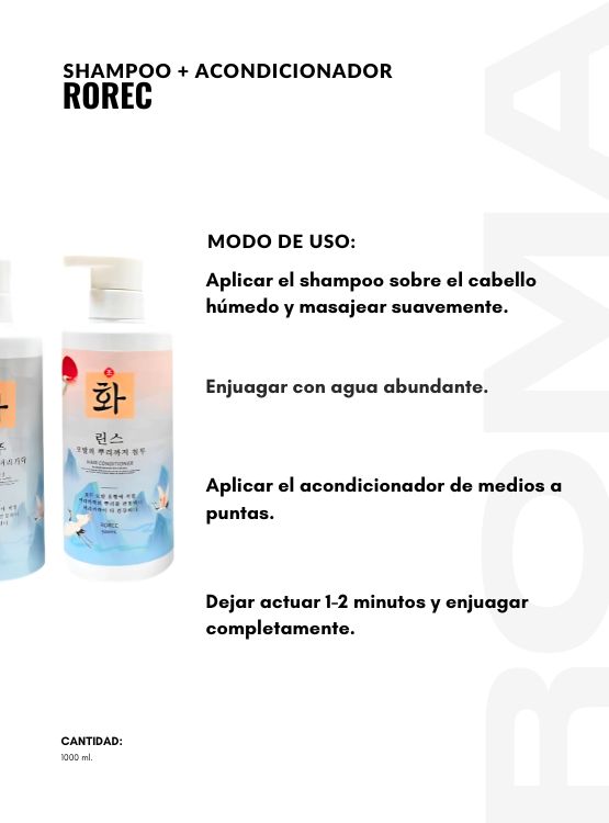 SHAMPOO + ACONDICIONADOR ROREC - 3