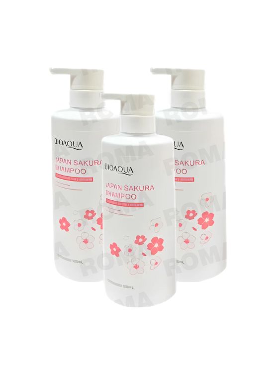 PACK 3 SHAMPOO JAPAN SAKURA 500ML BIOAQUA - 1