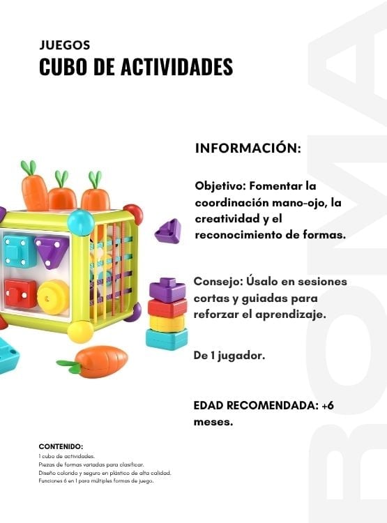 CUBO DE ACTIVIDADES JUEGO DIDÁCTICO - 2