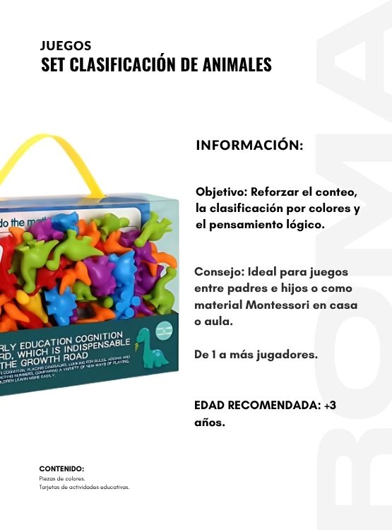 SET CLASIFICACIÓN DE ANIMALES JUEGO DIDÁCTICO - 2