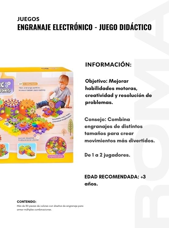 ENGRANAJE ELECTRÓNICO JUEGO DIDÁCTICO - 2