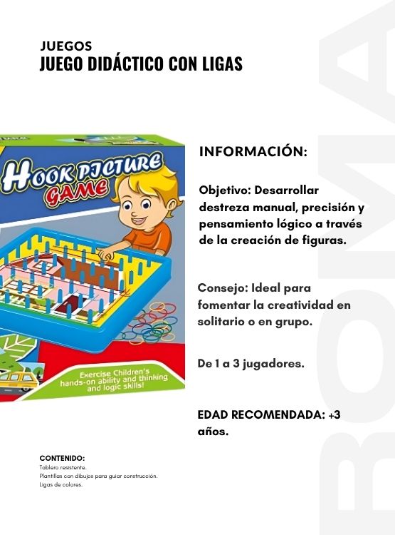 JUEGO DIDÁCTICO CON GANCHOS Y LIGA - 2