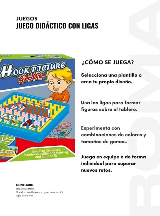 JUEGO DIDÁCTICO CON GANCHOS Y LIGA - 3