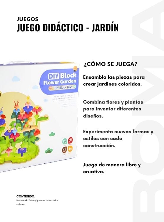 JUEGO DIDÁCTICO JARDÍN ARMABLE - 3