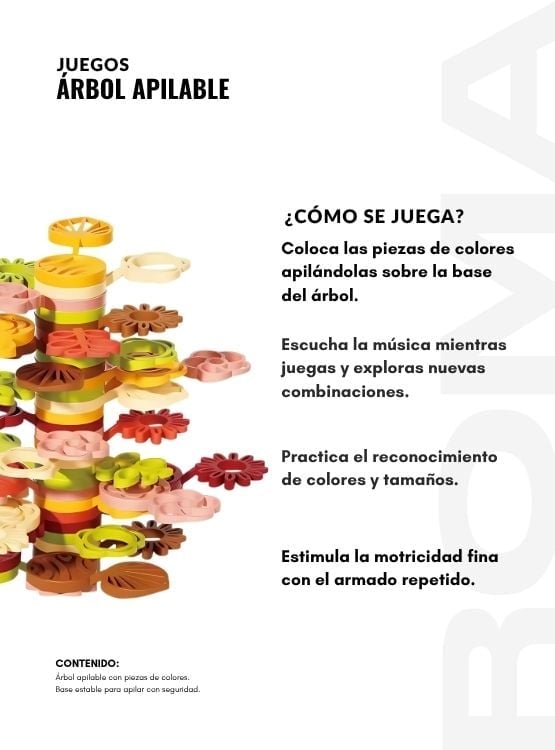 JUEGO ÁRBOL APILABLE JUEGO DIDÁCTICO - 3