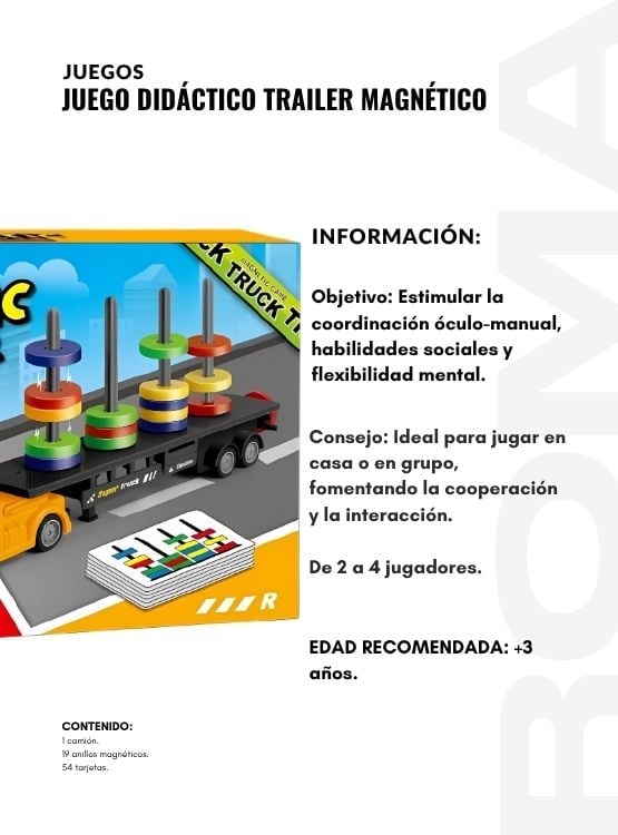 JUEGO DIDÁCTICO TRAILER MAGNÉTICO - 2