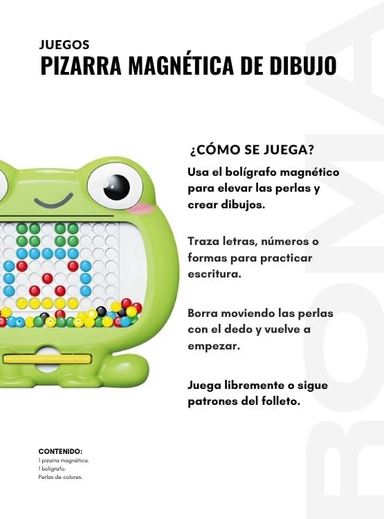 PIZARRA MAGNÉTICA DE DIBUJO JUEGO DIDÁCTICO - 3