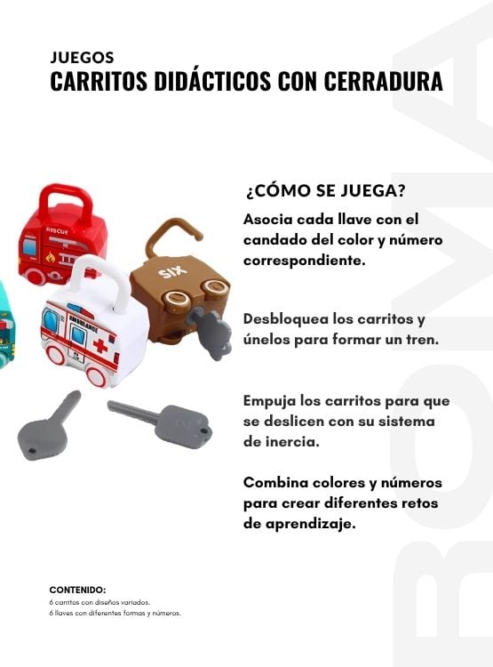 CARRITOS DIDÁCTICOS CON LLAVES - 3