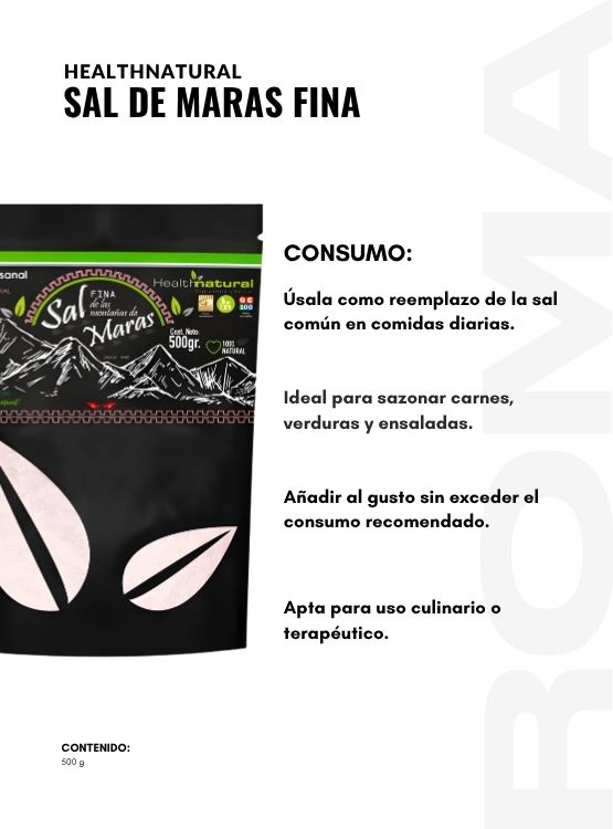PACK 3 SAL DE MARAS FINA 500G HEALTHNATURAL - 3